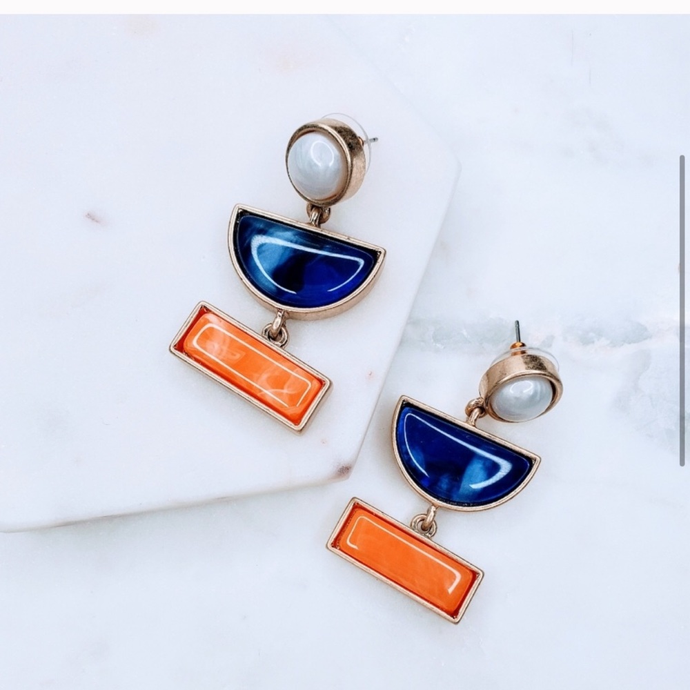 Geometric Statement earrings